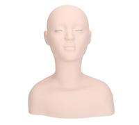 Sluffs - Manichino cosmetico con testa e spalle massaggianti, in silicone per esercitarsi, per truccatori emergenti e principianti