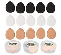 Sluffs Mini Makeup Puff, Mini Finger Powder Puff, Triangle Makeup Puff for Foundation Setting Sponge for Dry and Wet Beauty Makeup Tools.