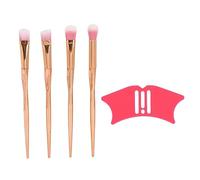 Sluffs Nose Shadow Tool Multifunctional Silicone Eyeliner Template Nose Contouring Stencil Face Makeup Guide with Brush