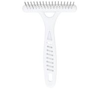 Sluffs Pet Double Row Rake Dog Deshedding Comb Undercoat Rake Pet Grooming Hair Removal Tool Deshedding Brush - Undercoat Rake for Dogs, Cats, Matted, Short, Long Hair Coats - Doub