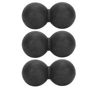 Sluffs Silicone massage ball with peanut shaped fascia to relax muscles and relieve neck shoulder pain in athletes, children and women (Black)