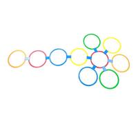 Sluffs Speed Rings Sports Speed Ring Set Kindergarten Training Aid Children Toy Outdoor Sport Tool 29cm/11.4in Dia