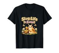Slug Life Is Sweet Cottagecore Honey Slug Design Maglietta