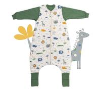 Slumbersac Sacco nanna Tog 2.5 150 cm Giungla | Sacco a pelo bambini 6-10 anni cotone | Sacco nanna annuale maniche rimovibili