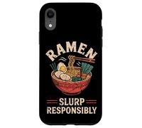 Slurp Responsabilmente Ramen Giappone Anime Japanese Noodles Otaku Custodia per iPhone XR
