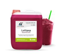 Slush Ice Sciroppo | Ciliegia | Concentrato 1:5 | Tanica da 5 litri | Senza glicerina | Adatto per macchina Ninja Slushy | Qualità premium direttamente dal produttore