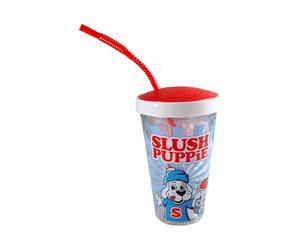 Slush Puppie Slushie Cup con Bendy Straw 500ml ECO Friendly