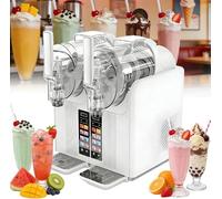 Slushie Machine - Macchina per bevande commerciali a doppio slot da 2 l, con 7 preset, autopulente e display a LED, per margarita, frullati, frappè, senza ghiaccio necessario