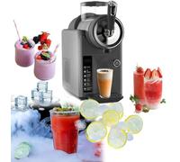 Slushie Machine, Slushy Machine for Home, 5 Pre-Set Programs, Auto Clean Function, 1.8L/68 oz Commercial Frozens Drink Machine for Milkshake, Frappe, Cold Drink, Slush and More(Gray)