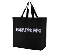 Slut for Bbc Borsa a tracolla da donna, borsa per la spesa, riutilizzabile, leggera, borsa da viaggio