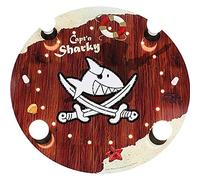 SLV Capt - Lampada da soffitto Sharky con iscrizione in legno 4/20, colore: Marrone