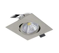 SLV SALICETO - Lampada da incasso a LED per Illuminazione per Interni, in nichel opaco, 8,8 x 8,8 x 4,2 cm