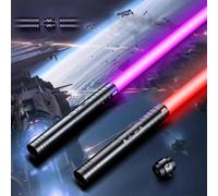 SLVCREK Spada Laser Star Wars, Spada Laser 2 Set 12 Colori, Spada Laser Ricaricabile con Suono, Costumi da Gioco di Ruolo di Halloween, Giocattoli per Bambini e Adulti