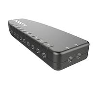 SLx - Amplificatore di segnale TV a 8 vie, amplificatore di distribuzione del segnale con connessioni coassiali, filtro 4G e 5G, controllo del guadagno variabile e migliore efficienza energetica