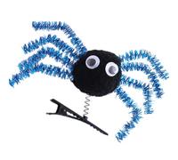 SLXLYH 1 fermaglio per capelli a forma di ragni di Halloween, per bambini, con design leggero, sicuro per feste in costume, eventi scolastici (blu)