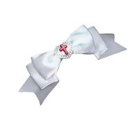 SLXLYH 1 fermaglio per capelli con fiocco a forma di cuore, stile punk, per cosplay, feste, copricapo per donne alla ricerca di accessori unici alla moda (bianco)