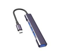 SLXLYH Adattatore USB C/USB 4 porte USB Splitter esteso 3xUSB2.0+1xUSB3.0 Adattatore Per PC Tastiere Computer Portatile