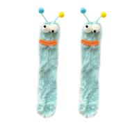 SLXLYH Calzini invernali sfocati per donne e ragazze calzini caldi caldi caldi calzini casual casa calzini per dormire calzini cartoni animati bambole pantofole calzini regali, Menta Gre, About 30cm