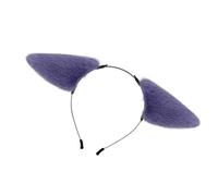 SLXLYH Cerchietto elastico per capelli a forma di orecchie, per feste, alla moda, per donne e ragazze (viola)