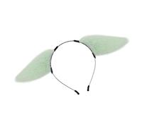 SLXLYH Cerchietto elastico per capelli a forma di orecchie, per feste, alla moda, per donne e ragazze (verde)