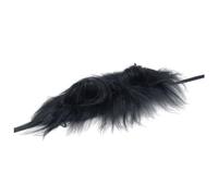 SLXLYH Cerchietto per capelli con orecchie da orso, realizzato a mano, per gli appassionati di film, anime, riunioni a tema (nero)