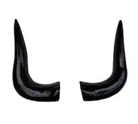 SLXLYH Cerchietto per capelli realistico in finto corno da diavolo, colore nero, meraviglioso per Halloween e occasioni speciali, decorazione eccezionale (nero, taglia M)