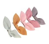 SLXLYH Confezione da 5 fiocchi per capelli, in morbido tessuto, per donne e ragazze, per uso quotidiano, feste, colori assortiti