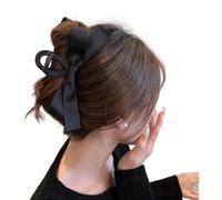 SLXLYH Elegante fermaglio per capelli con finte perle, accessorio per capelli alla moda per chignon e uso quotidiano (fiocco opaco)
