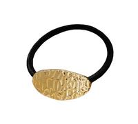 SLXLYH Eleganti elastici per capelli in metallo, da donna, design a conchiglia, elastici per coda di cavallo, accessori per lo styling per feste di nozze (2)