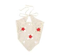 SLXLYH Eleganti fasce triangolari per capelli, accessori per foto e feste, per festival musicali (rosso a cinque punte)