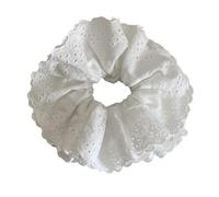 SLXLYH Eleganti lacci per capelli in tessuto, a più strati, grandi, comodi accessori per capelli (bianco)