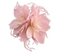 SLXLYH Fermaglio per capelli a clip per capelli, elegante fermaglio per chignon da spiaggia, forte tenuta, per ragazze (rosa)
