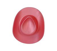 SLXLYH Fermaglio per capelli a forma di piccolo cappello da cowgirl, accessorio per capelli da sposa, feste in stile occidentale, accessori per capelli per feste in maschera (rosso anguria)