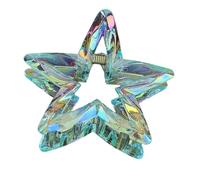 SLXLYH Fermaglio per capelli colorato con cristalli e brillantini, a forma di stella, elegante, in acrilico, per donne (blu)