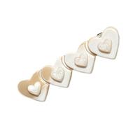 SLXLYH Fermaglio per capelli in acetato a forma di cuore, alla moda, per donne e ragazze (come mostrato in foto)