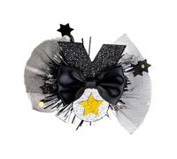 SLXLYH Fermaglio per capelli in rete per adulti e bambini, a tema laurea, forcina laterale per feste di laurea e cappello da addio al celibato (cravatta a forma di medaglia)