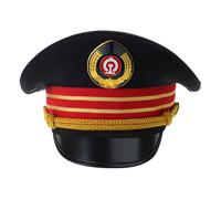 SLXLYH Ferrovia Capitano Cappello Elaborato Assistente Capitano Cappelli Capitano Cappello Costume Adulti Cosplay Costume Assistente Ferroviario