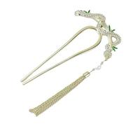 SLXLYH Forcina per capelli da donna con nappe a forma di serpente cinese Buyao, pettini e forcine per capelli antiche (bambù dorato a forma di U)