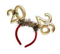 SLXLYH Ghirlanda scintillante 2026 per capodanno, con numero imbottito, accessorio per capelli, comodo, per festival, eventi, celebrazioni (oro)