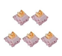 SLXLYH La pesca gialla crema silenzia la linea assi pre lubrificati del paragrafo dei tattili 3Pin dei commutatori per le tastiere meccaniche