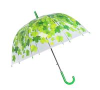 SLXLYH Ombrello automatico trasparente antivento leggero vedere attraverso il bastone maniglia comoda per le donne Kid comoda impugnatura ombrello