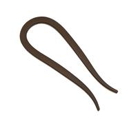 SLXLYH Pettine per capelli a forma di U in corno di capra, per donne, acconciature formali, forcine per capelli in resina, per acconciature a chignon e uso quotidiano (caffè satinato)