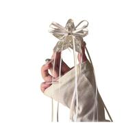 SLXLYH Pratico fermaglio per capelli in acrilico con stella e nastri, accessorio per capelli alla moda per casa, ufficio, feste (bianco)