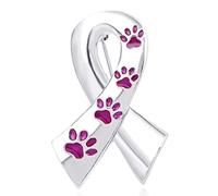 SLXLYH Spilla creativa a forma di cane per zampe, con nastro, spilla per la campagna pubblica di beneficenza, cappotti, sciarpe, camicie