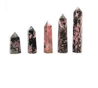 SLXWSXZE 1PC 65mm-90mm NaturalTower Obelisco Punti di Pietra di Rodonite Bacchetta di Cristallo Rosa for la Decorazione Domestica Pietre Naturali Cristalli Reiki (Color : 1pc 75mm-80mm)