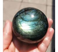 SLXWSXZE 1PC Naturale Quarzo Labradorite Sfera di Cristallo Decorazione di Cristallo Stonefor Decorazione Domestica Regali Decorazione NaturalReiki Cristalli Reiki (Size : 50mm)