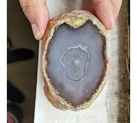 SLXWSXZE Agata biliare d'Acqua Naturale Pietra di Cristallo di Agata Grezza Grezza con Acqua intrappolata all'Interno Decorazione Feng Shui in Movimento Pietra Originale NaturalReiki Cristalli Reiki