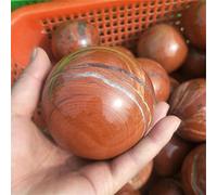 SLXWSXZE Campione 1pc Pietra di Diaspro Rosso Naturale Sfera di Cristallo 60MM-80MM Home DecorationStone Cristalli Reiki (Color : 1pc 80mm)