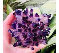 SLXWSXZE Cristallo 1pc Verde Fantasma Fantasma Cristallo di Quarzo Cluster Roccia Viola Pietre e Cristalli Campione Quarzo Sintetico Roccia Naturale Cristalli Reiki (Color : Purple, Size : 400-450g)