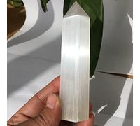 SLXWSXZE Decorazione CrystalMeditation Colonna in Gesso permeabile Naturale Selenite Decorazione in Pietra a Punta Singola Decorazione for la casa Pietre Naturali Cristalli Reiki